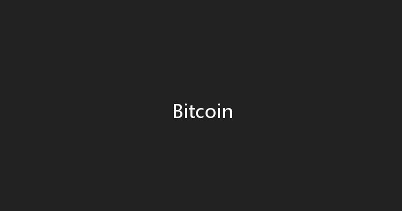 Bitcoin 