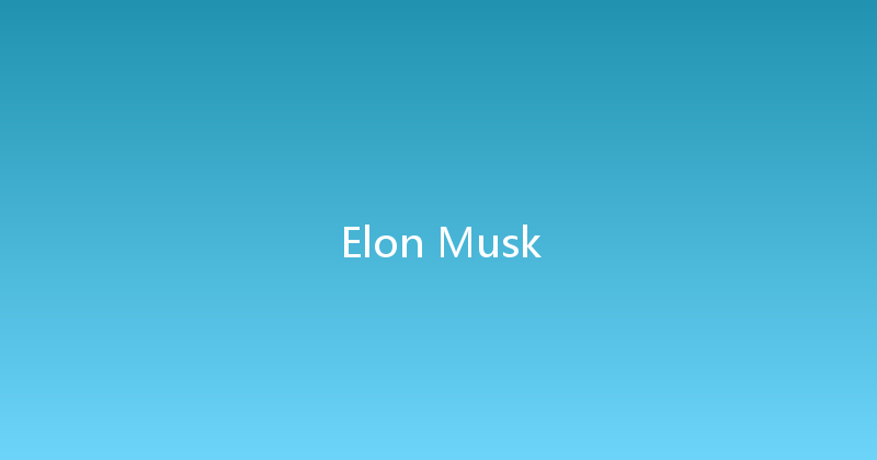 Elon Musk 