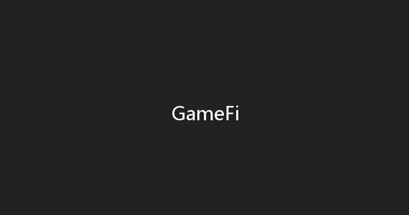 GameFi 