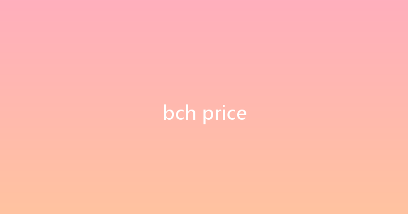 bch price 