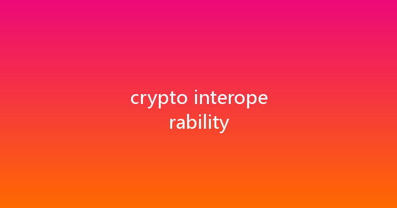 crypto interoperability 