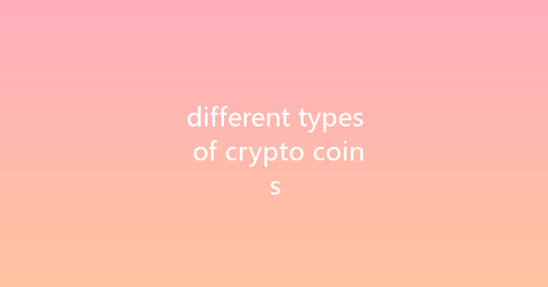 different types of crypto coins 
