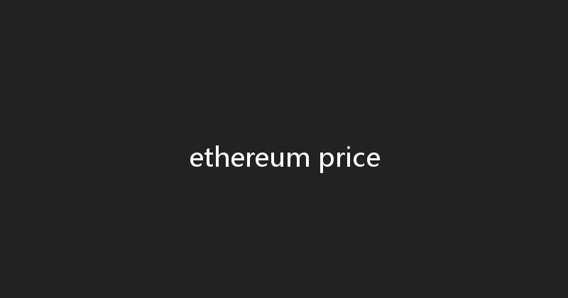 ethereum price 