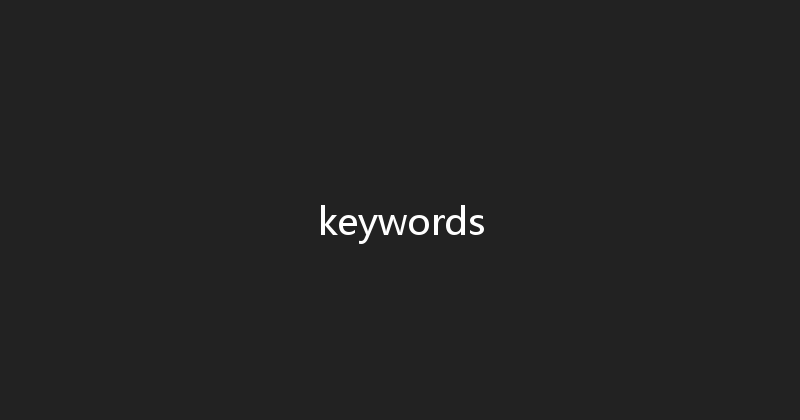 keywords 